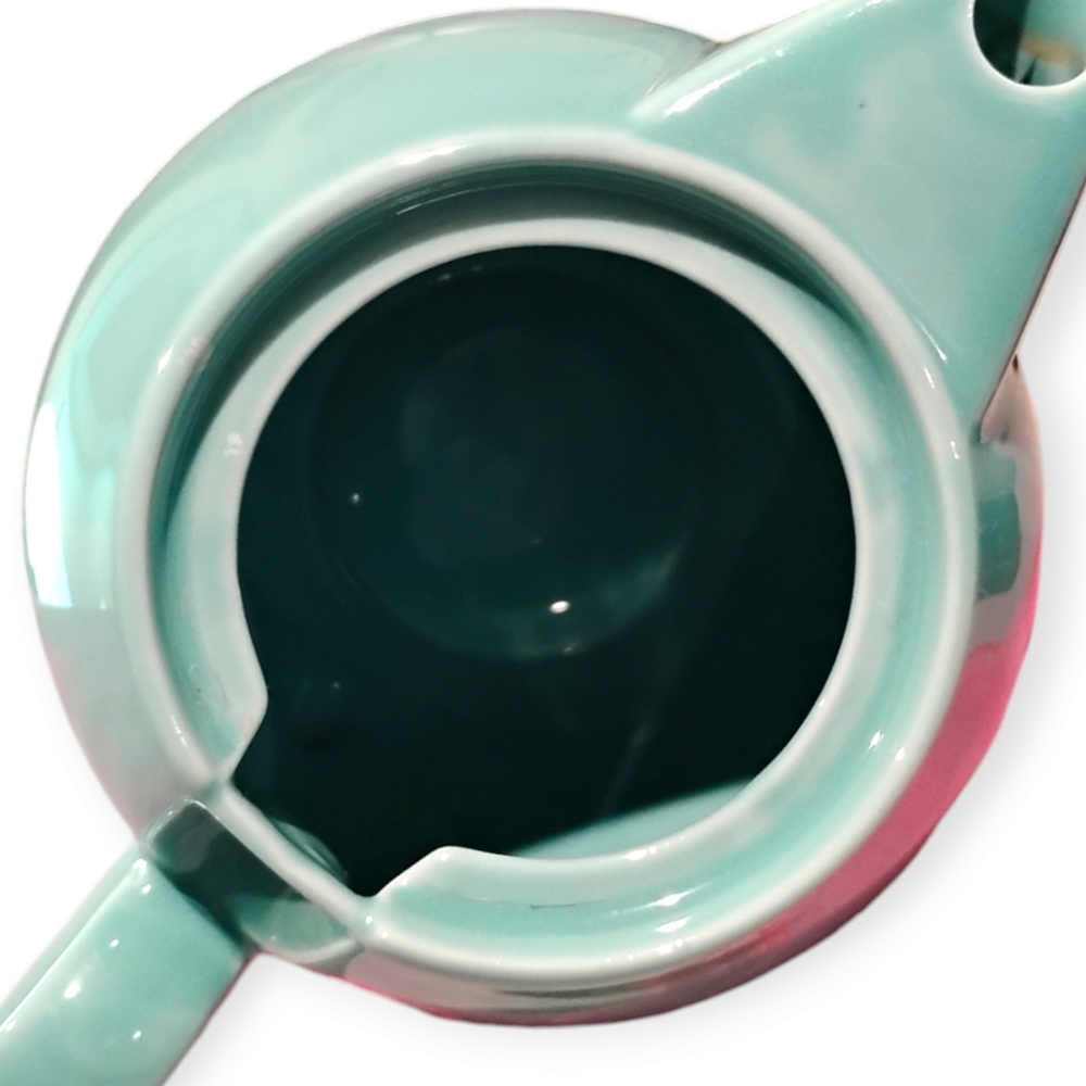 BeeHouse Turquoise Ceramic Teapot with Blue Lid - Picture 7 of 7